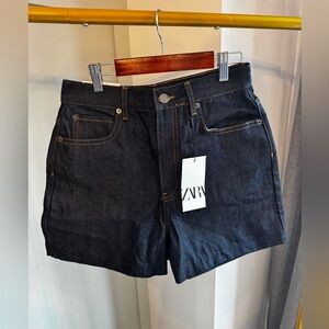 NWT Zara Indigo Denim Shorts